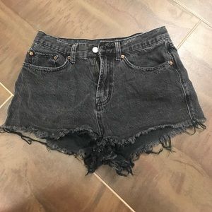 Urban outfitters BDG black high-rise jean shorts
